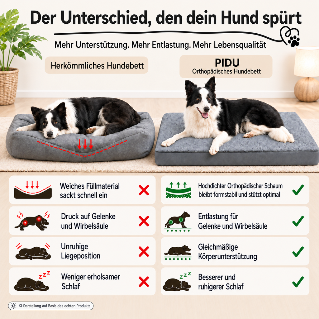 PIDU – Orthopädisches Hundebett